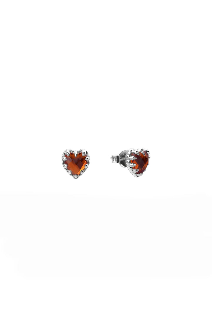 LOVE CLAW EARRINGS CITRINE