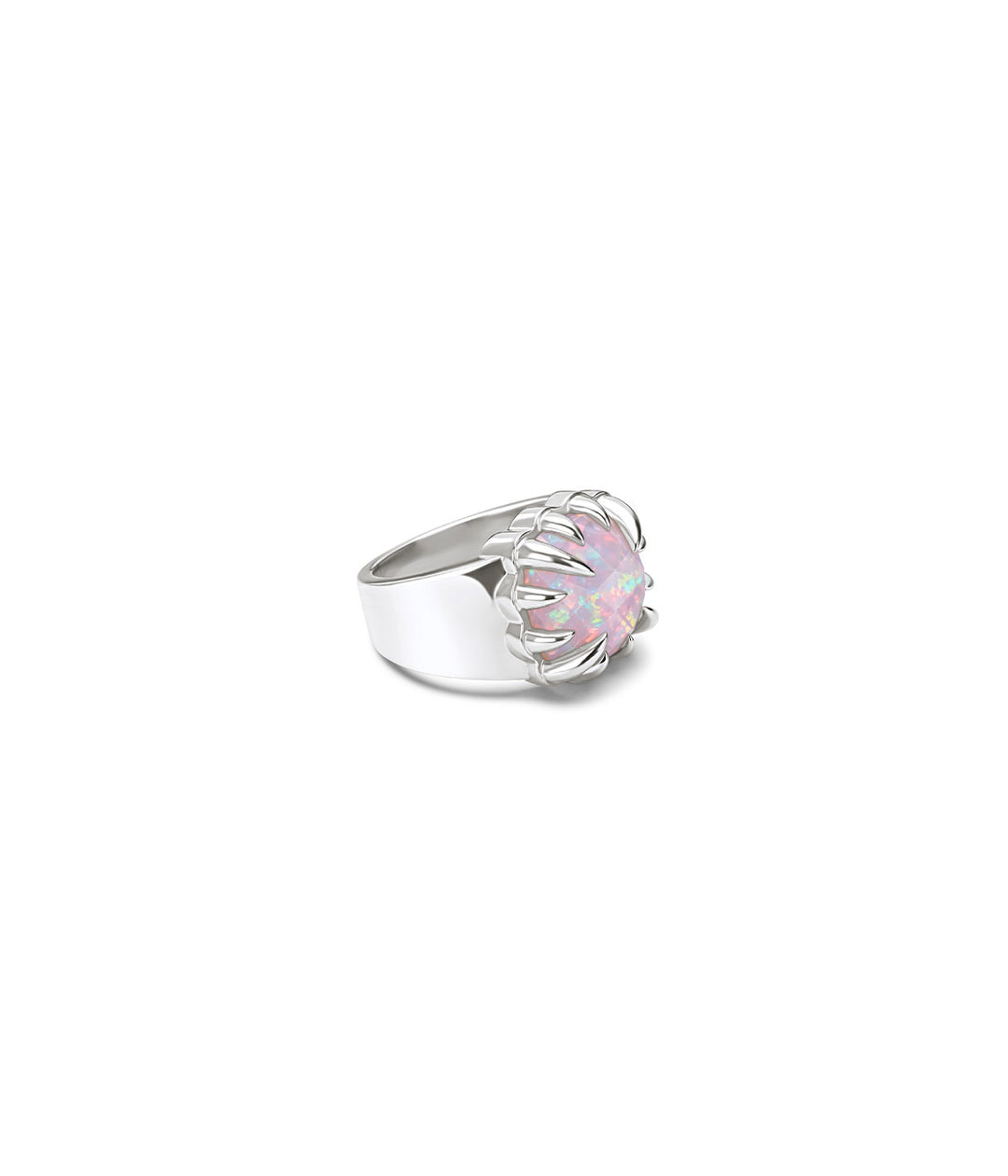 CLAW RING - PINK BELLO OPAL