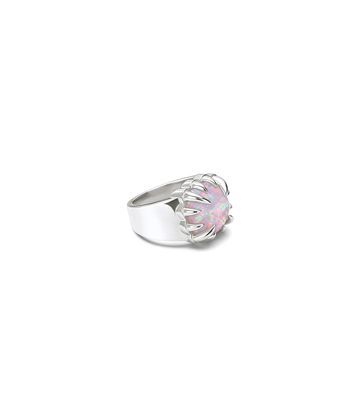 CLAW RING - PINK BELLO OPAL