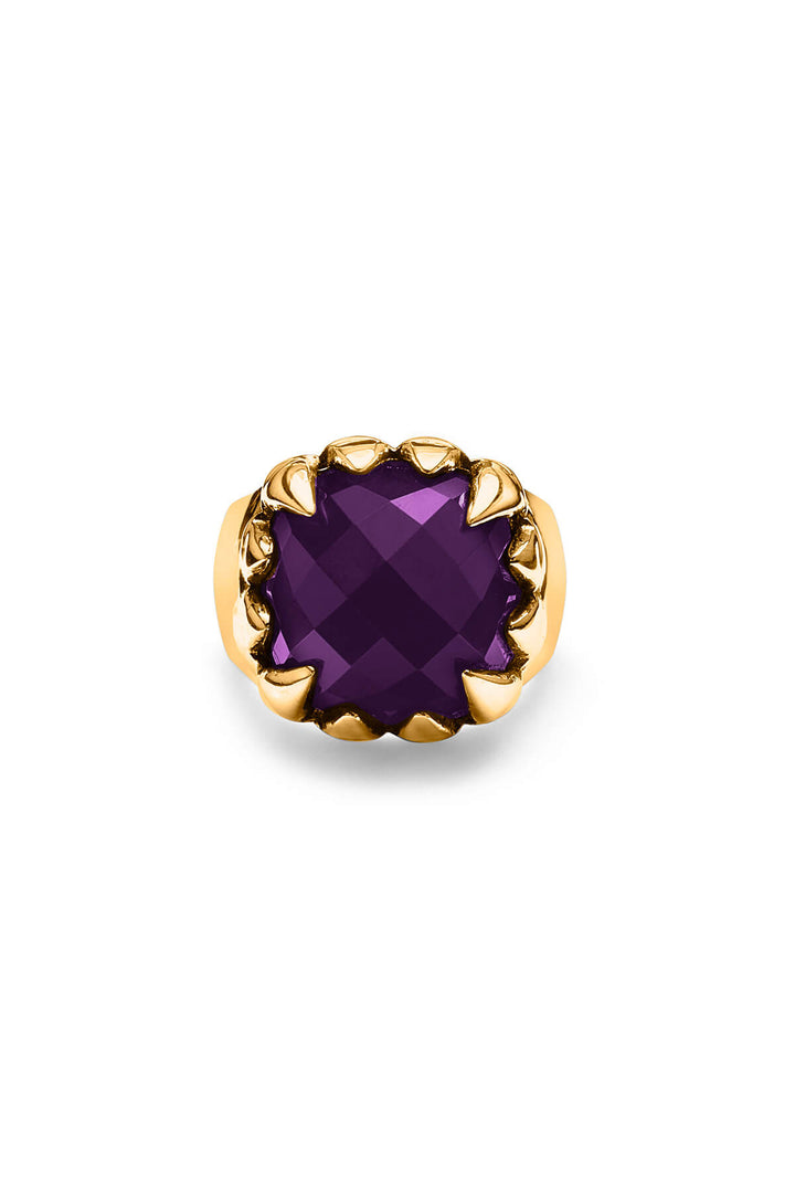 DARK AMETHYST_GOLD PLATED