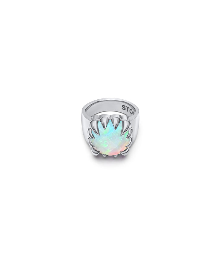 CLAW RING - BELLO OPAL - HIGH POLISH