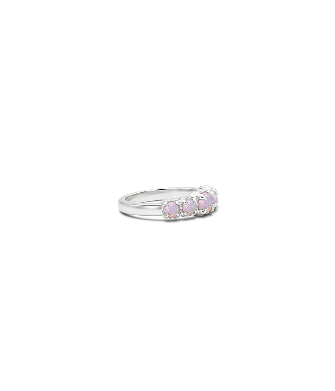 HALO CLUSTER RING - PINK BELLO OPAL
