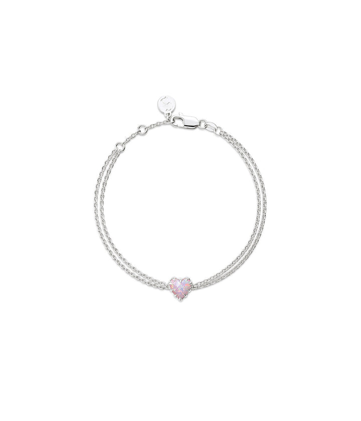 LOVE CLAW BRACELET - PINK BELLO OPAL