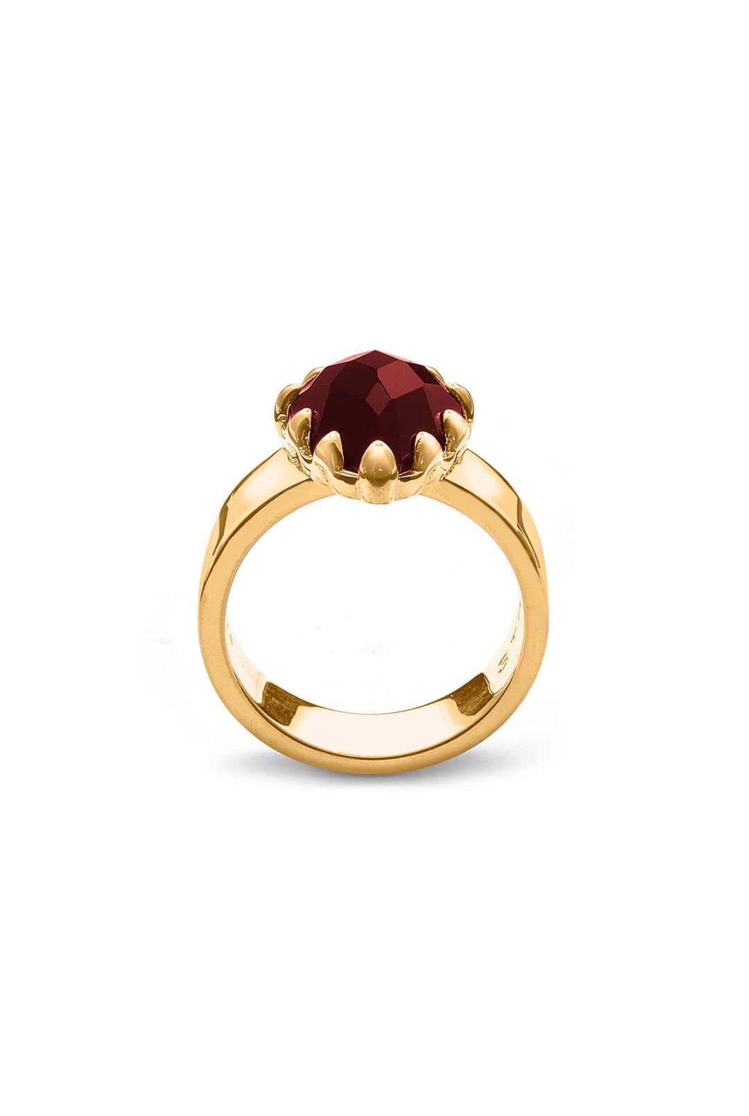 GARNET_GOLD PLATED