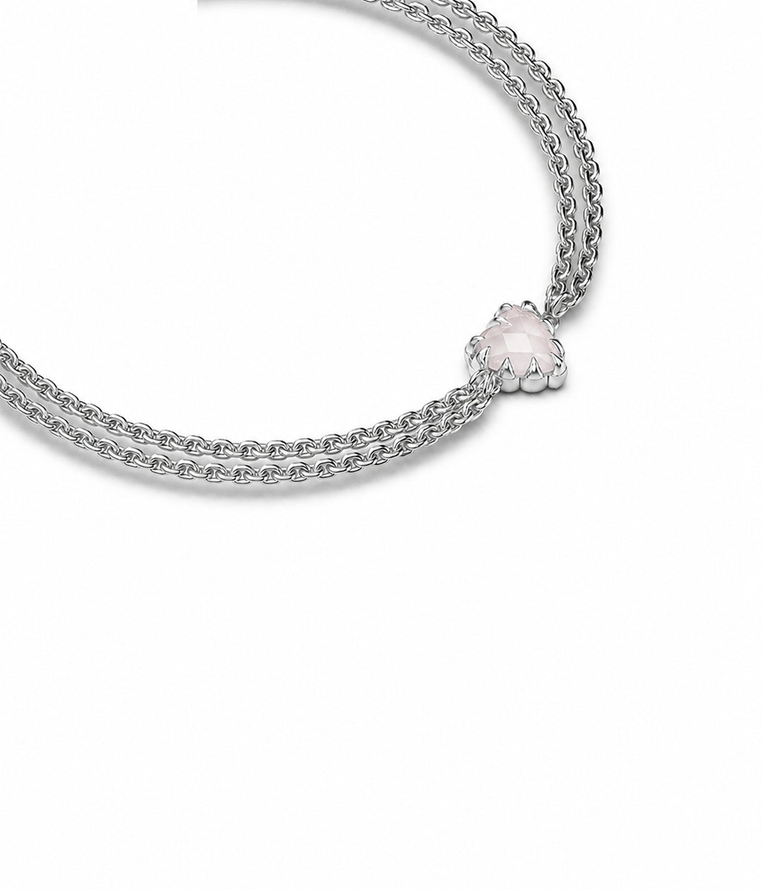 LOVE CLAW BRACELET ROSE QUARTZ