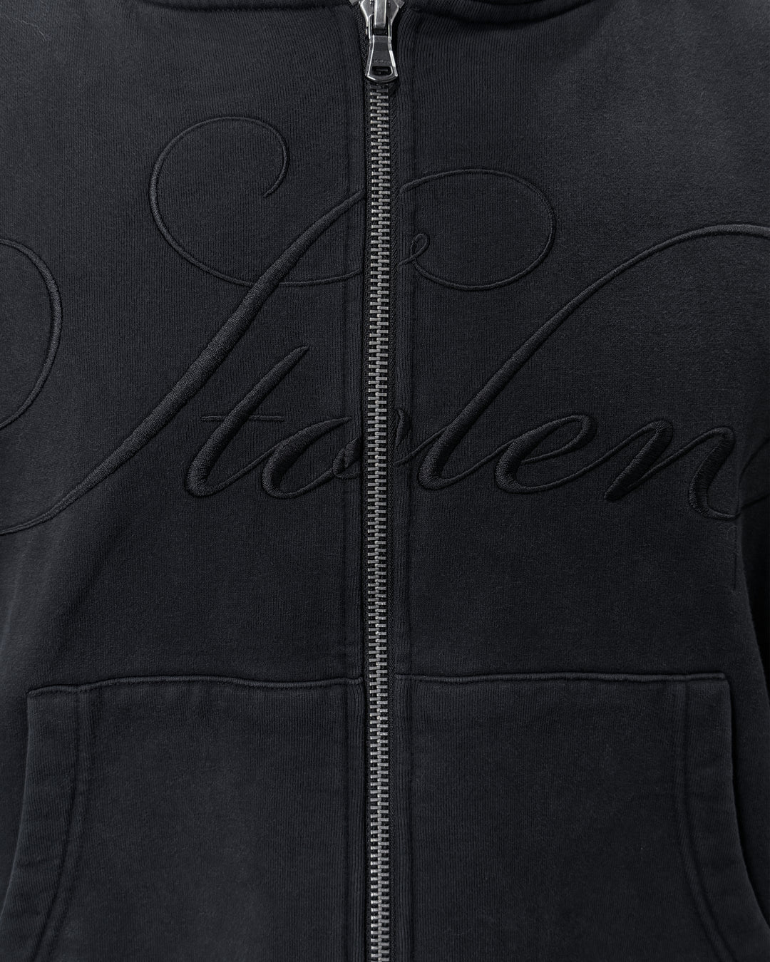 STOLEN FOREVER ZIP HOOD - AGED CHARCOAL