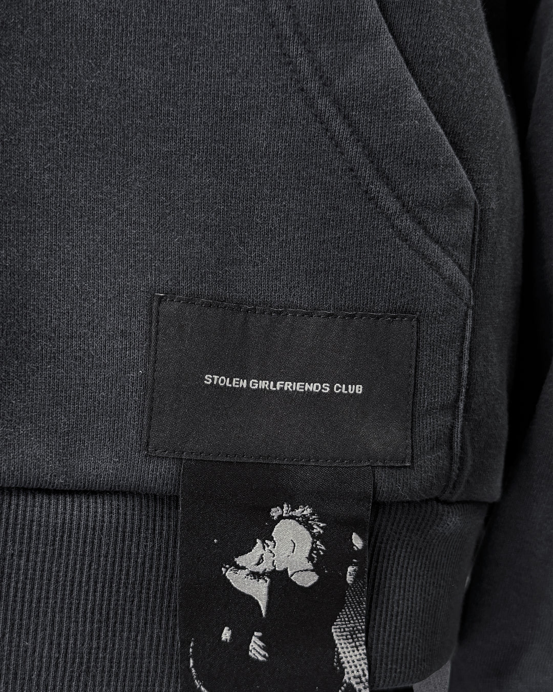 STOLEN FOREVER ZIP HOOD - AGED CHARCOAL