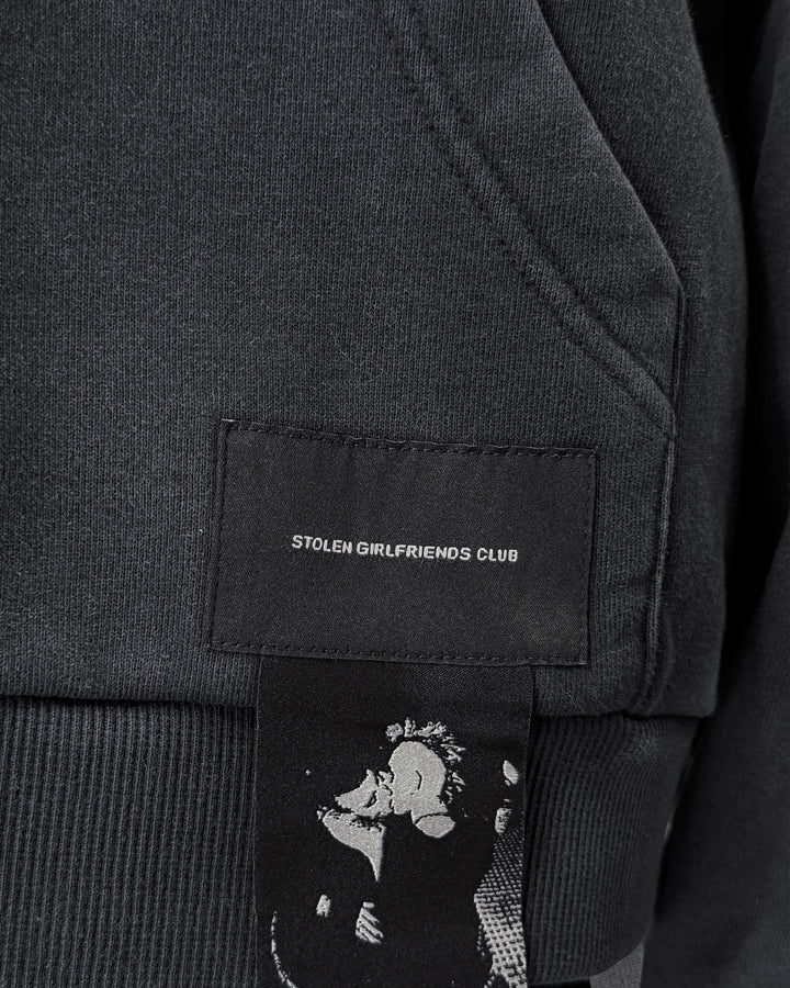 STOLEN FOREVER ZIP HOOD - AGED CHARCOAL