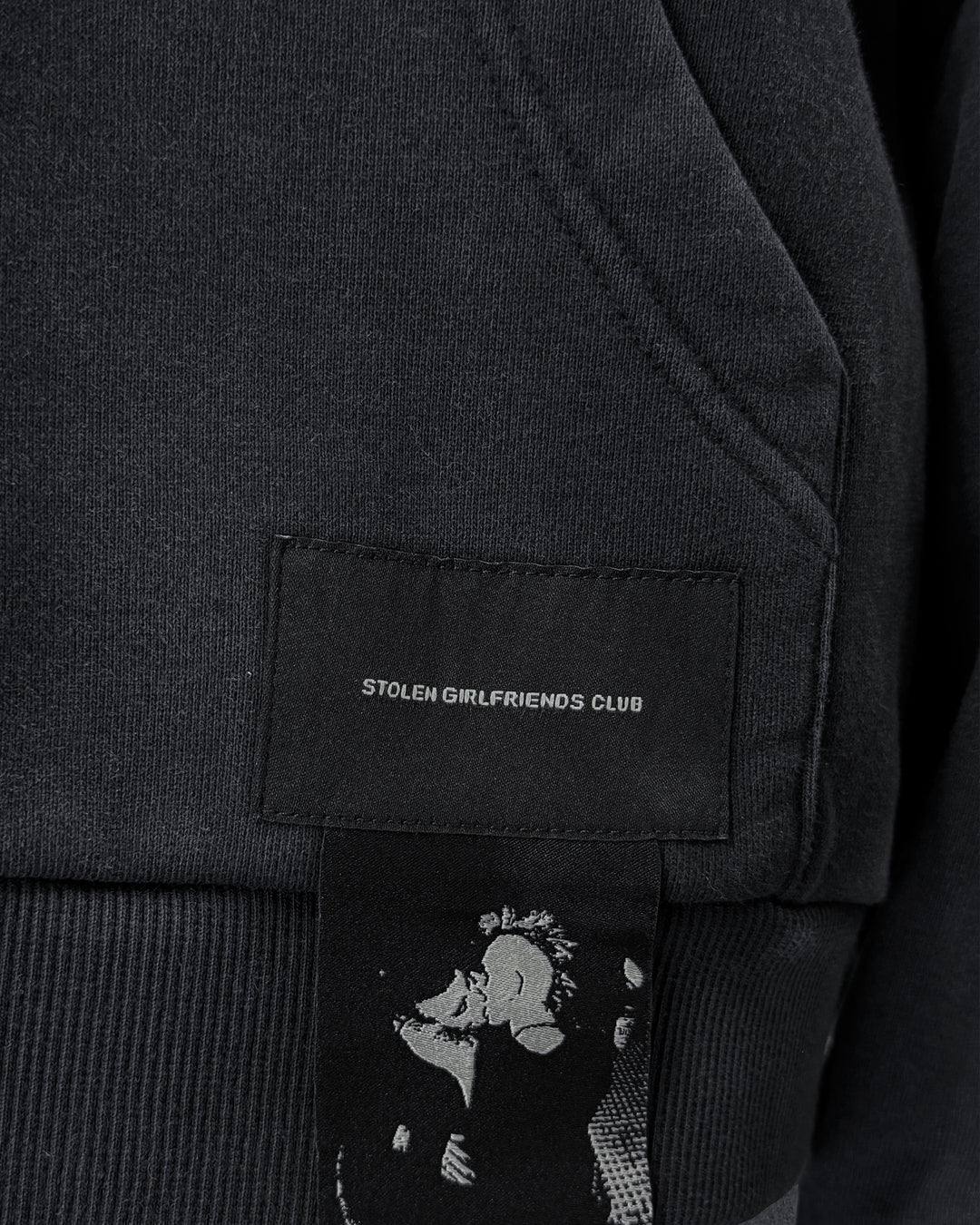 STOLEN FOREVER ZIP HOOD - AGED CHARCOAL
