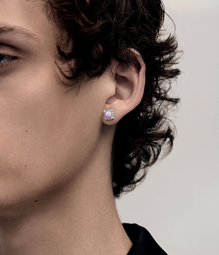 BABY CLAW STUDS - PINK BELLO OPAL