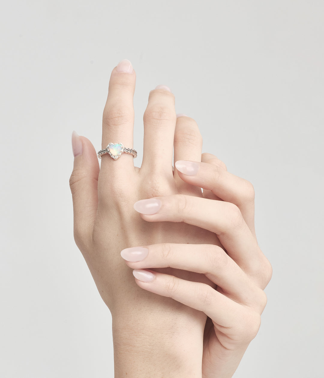 MINI LOVE CLAW RING - BELLO OPAL - HIGH POLISH