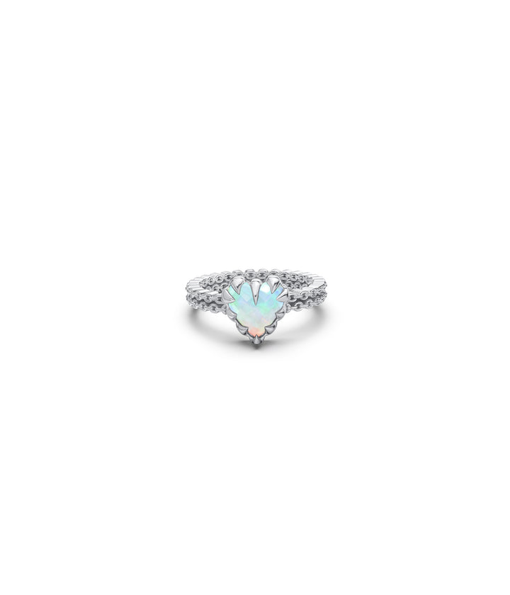 MINI LOVE CLAW RING - BELLO OPAL - HIGH POLISH