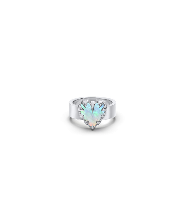 LOVE CLAW RING - BELLO OPAL - HIGH POLISH