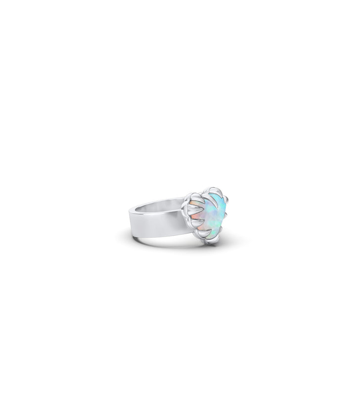 LOVE CLAW RING - BELLO OPAL - HIGH POLISH