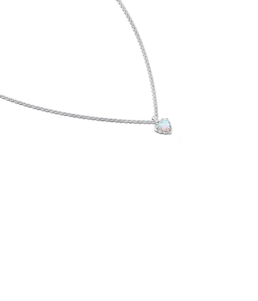 MINI LOVE CLAW NECKLACE - BELLO OPAL - HIGH POLISH