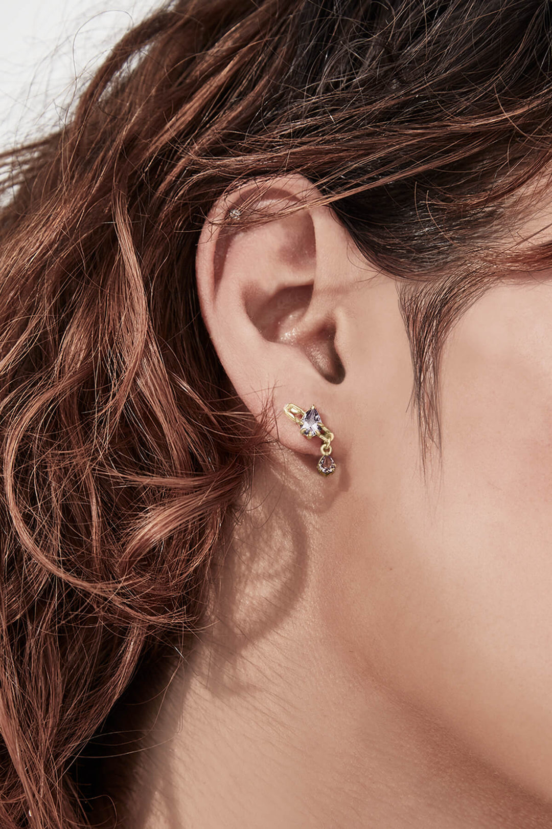 PURITY PIN STUD EARRINGS - GOLD PLATED