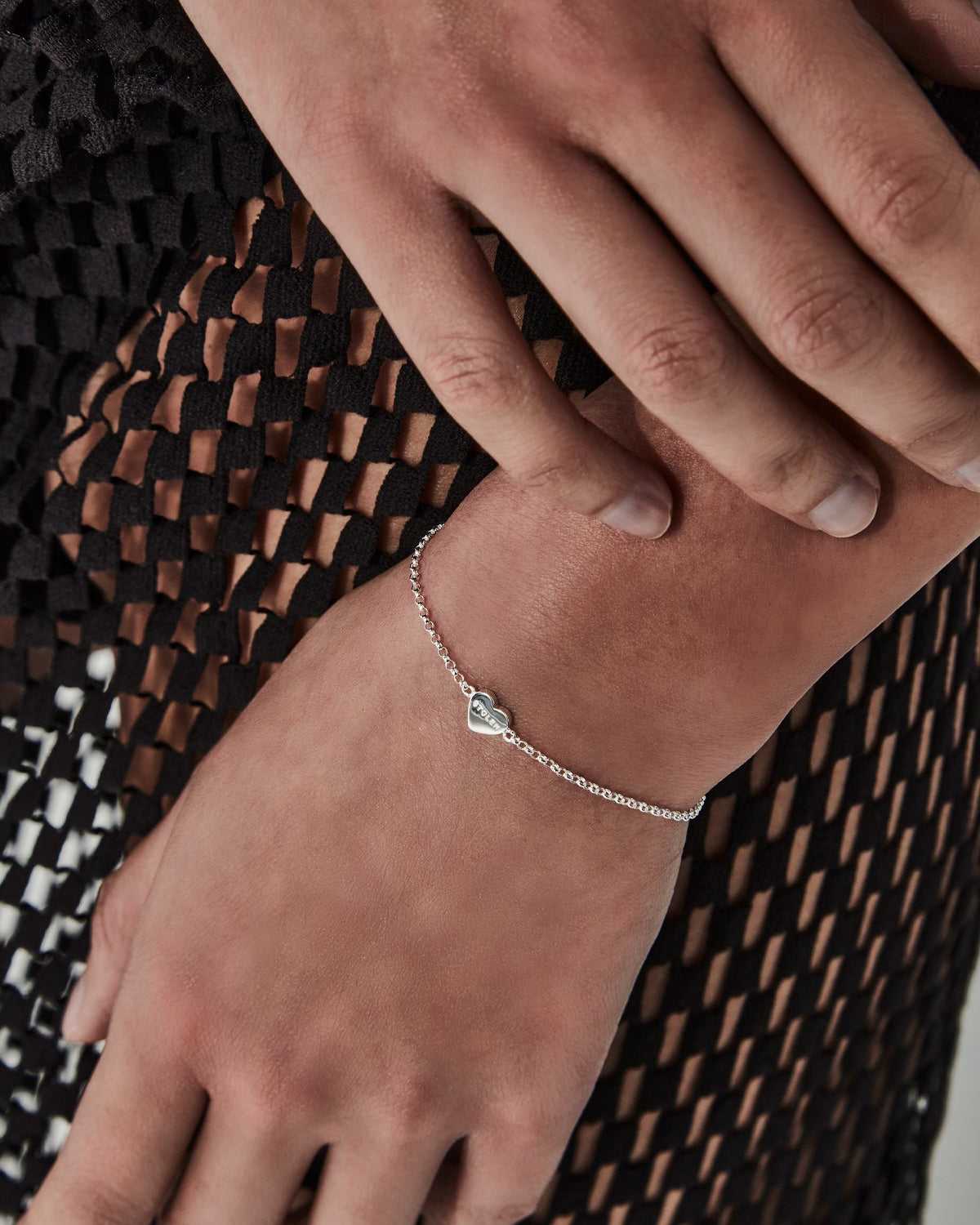 Stolen Girlfriends Club - Sterling Silver Single Heart Chain