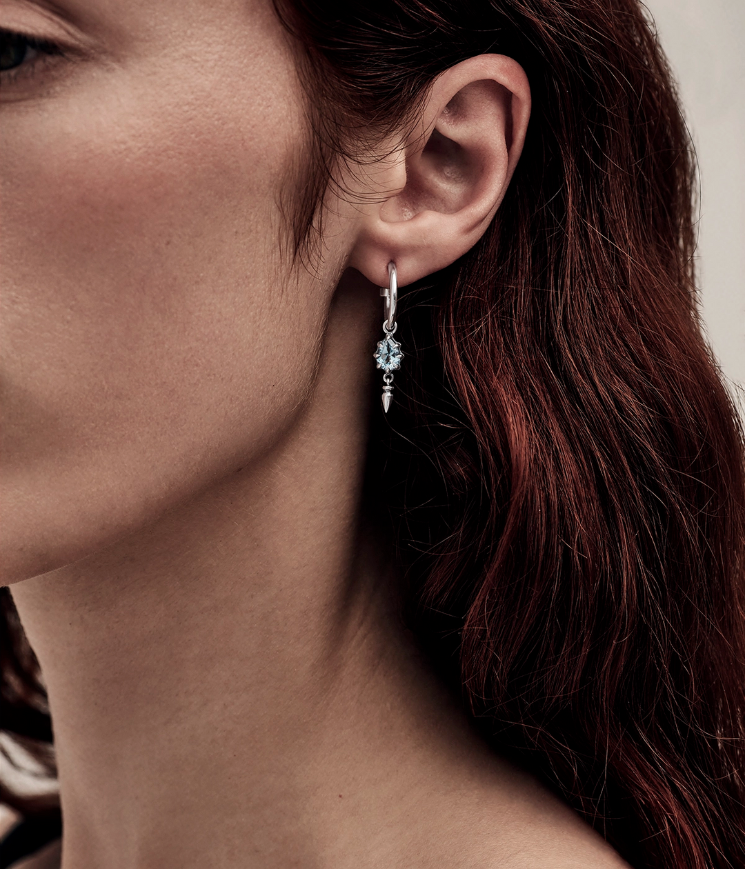 PRECIOUS PUNK DROPLET ANCHOR SLEEPERS - SKY BLUE TOPAZ