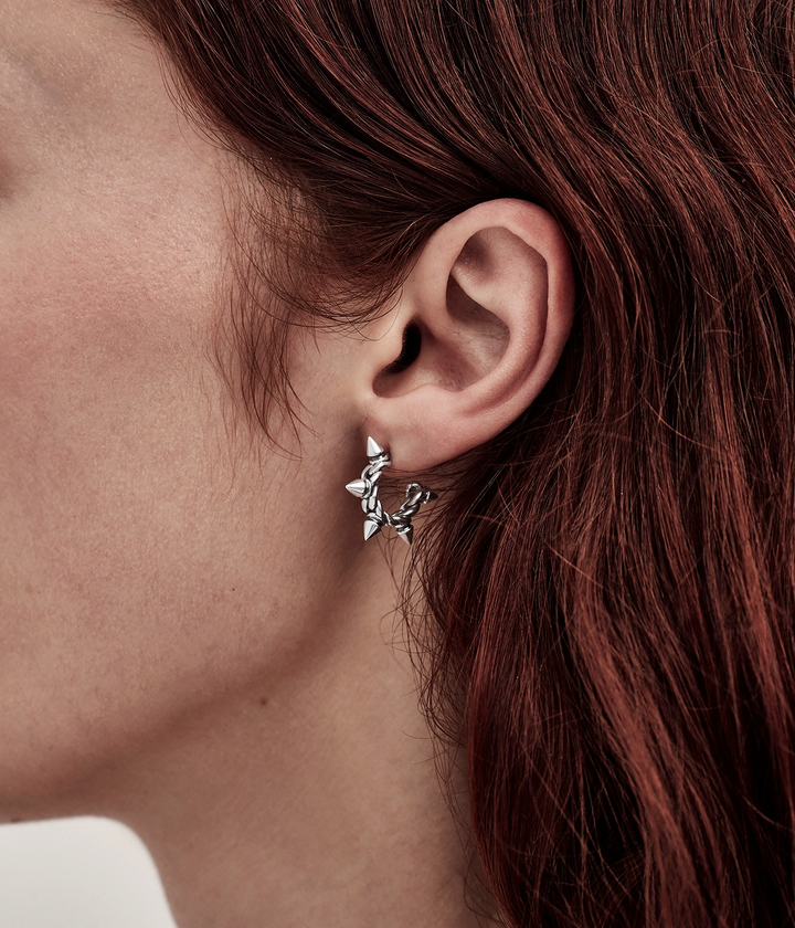 SPIKED HOOP EARRINGS