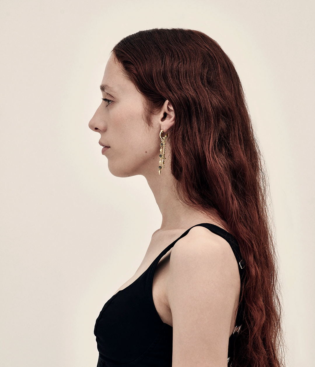 QUIET POWER CASCADE EARRINGS - GOLD PLATED