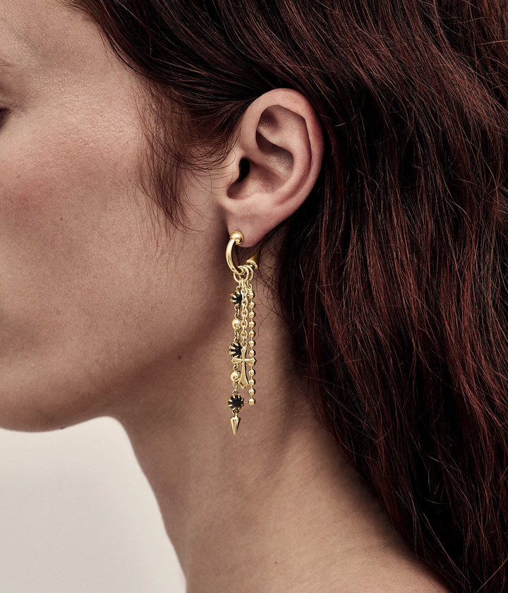 QUIET POWER CASCADE EARRINGS - GOLD PLATED