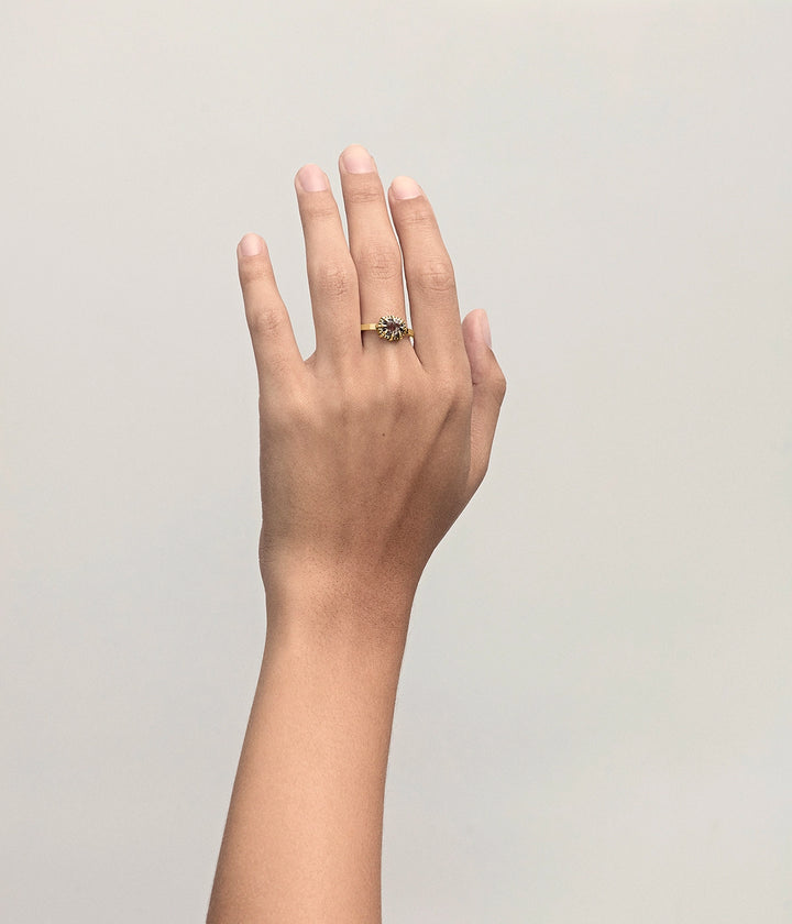 DAHLIA'S EMBRACE RING  - 18K GOLD VERMEIL