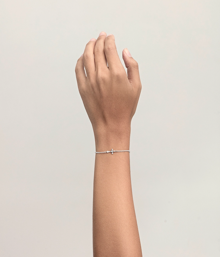 GOTHIC SIDE CROSS BRACELET