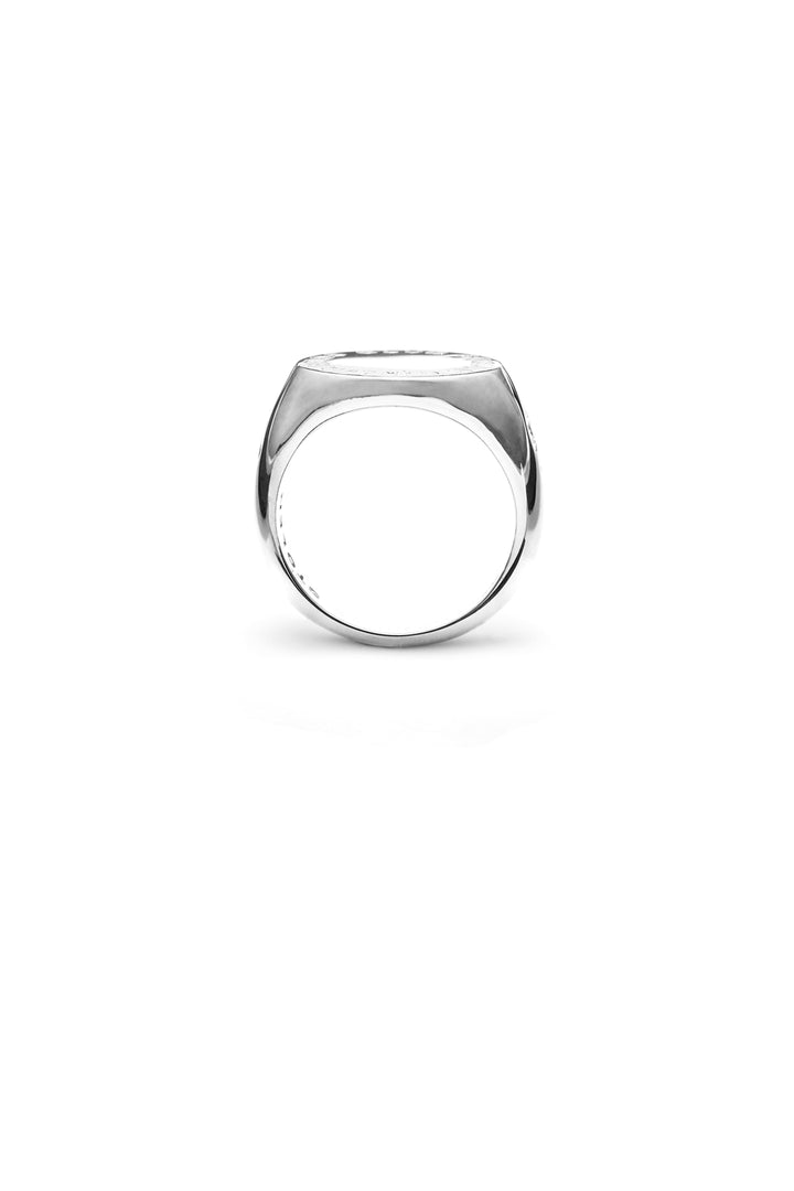 TEXT LOGO SOVEREIGN RING - XL SIZES