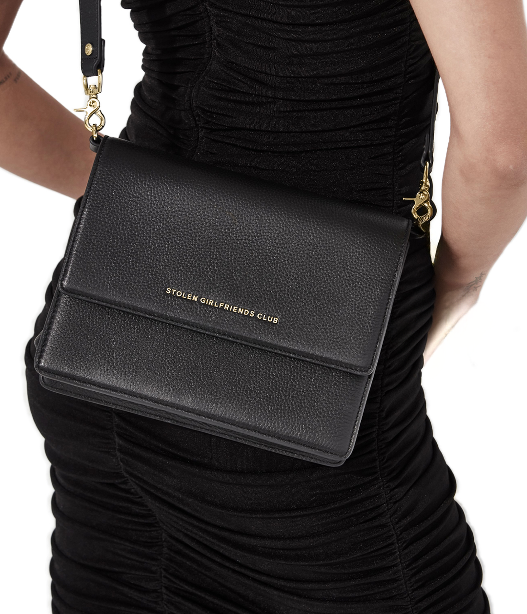BIG TROUBLE BAG BLACK & GOLD