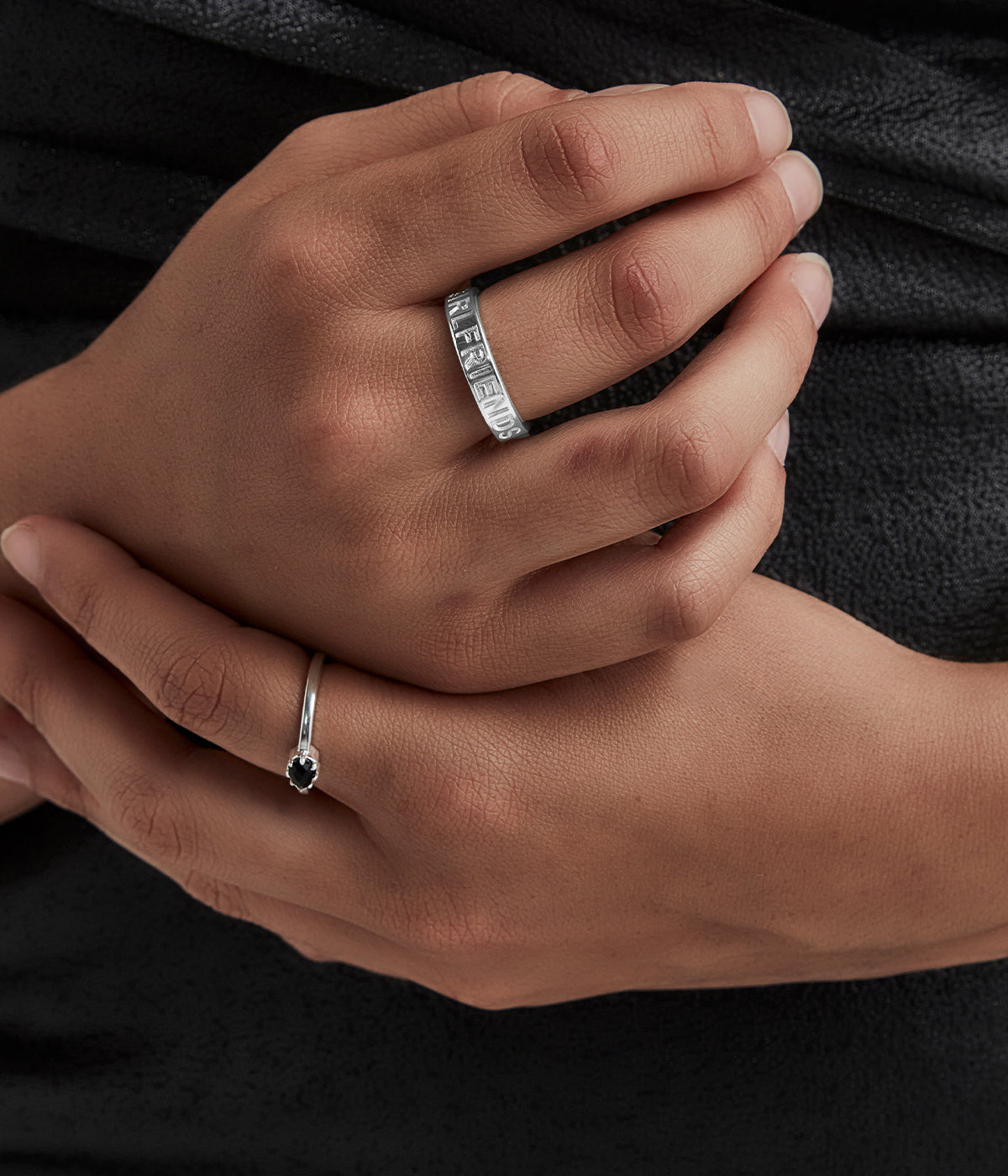 Stolen Girlfriends Club Clean Logo Sterling Silver Ring