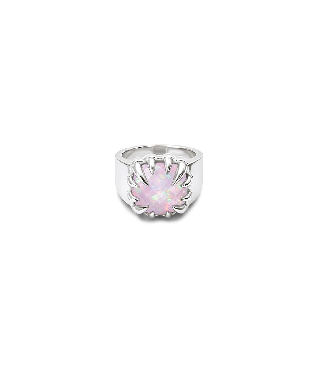 CLAW RING - PINK BELLO OPAL