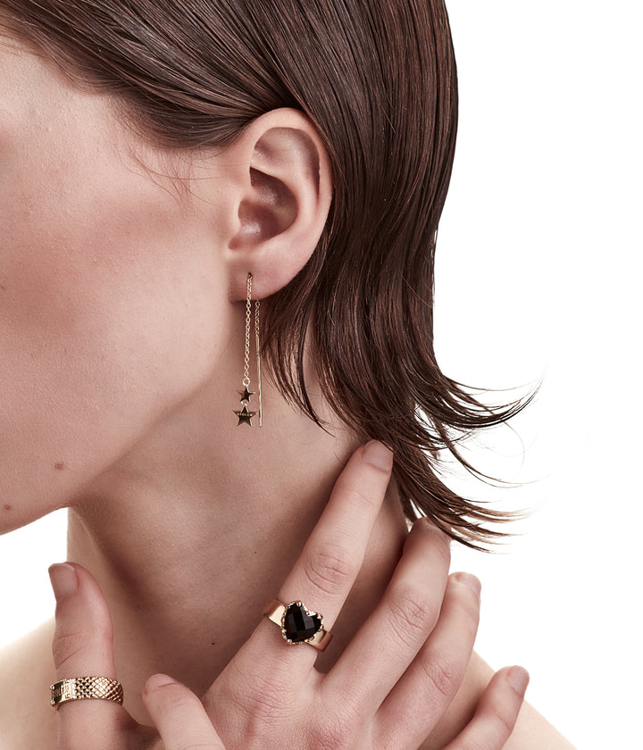 FALLING STOLEN STAR EARRING - GOLD PLATED