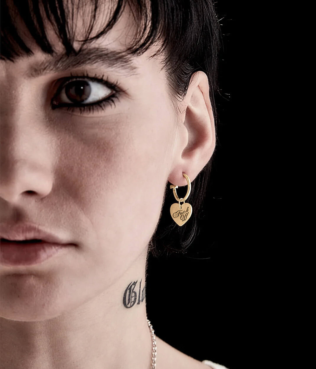 WARM WELCOME HEART SLEEPERS GOLD PLATED