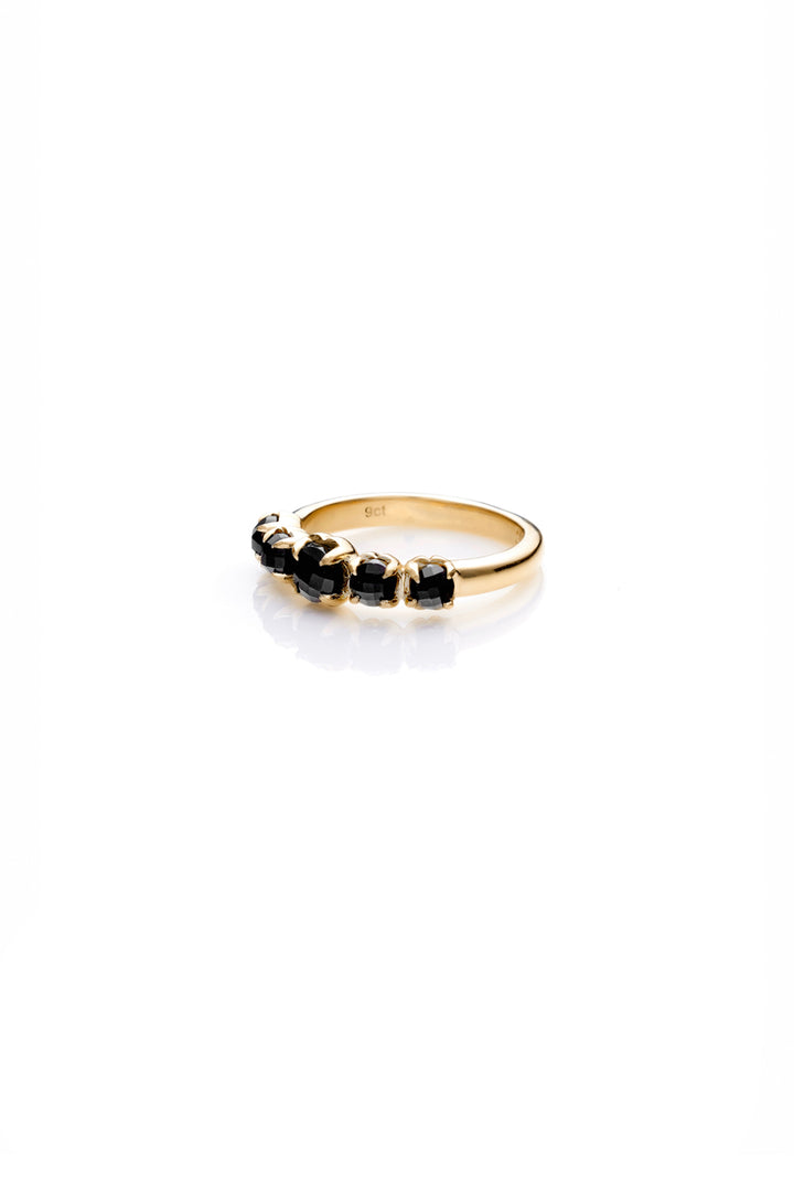 HALO CLUSTER RING - 9K GOLD