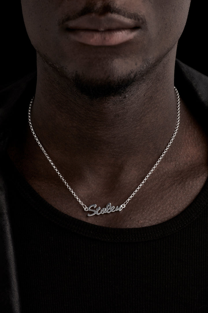 STOLEN SCRIPT NECKLACE