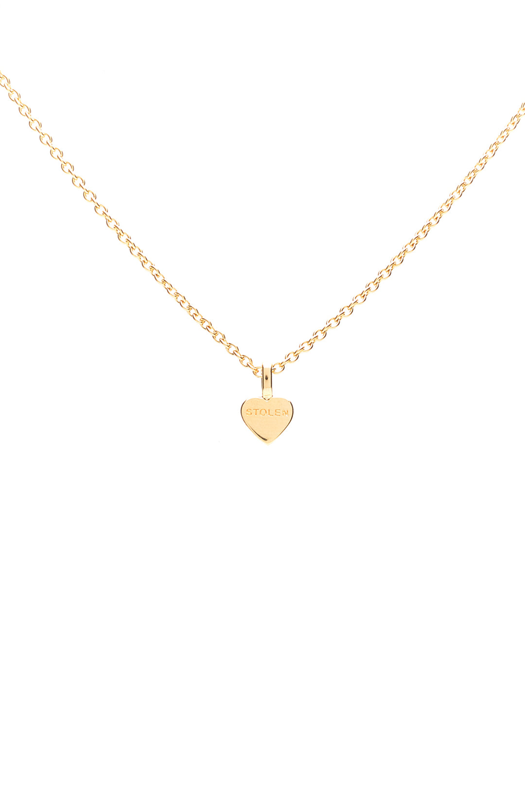 STOLEN HEART NECKLACE - 9K GOLD