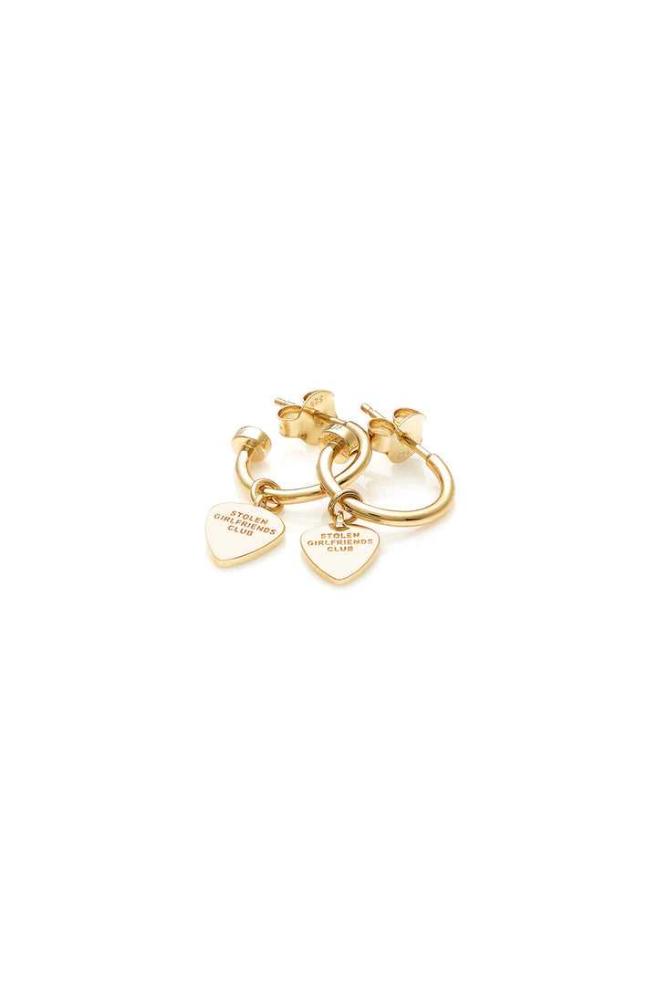 GUITAR PIC ANCHOR EARRINGS - 9K GOLD