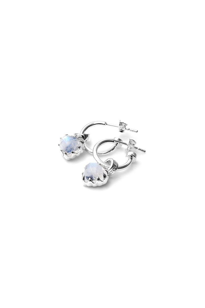 LOVE ANCHOR EARRING MOONSTONE