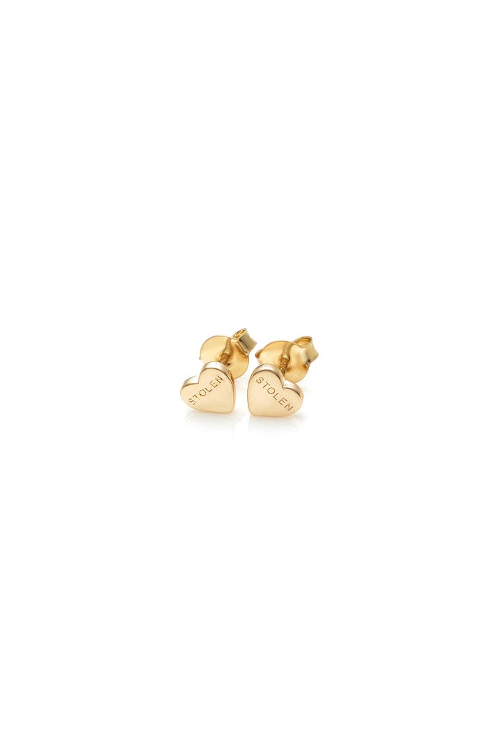 STOLEN HEART EARRINGS - GOLD PLATED