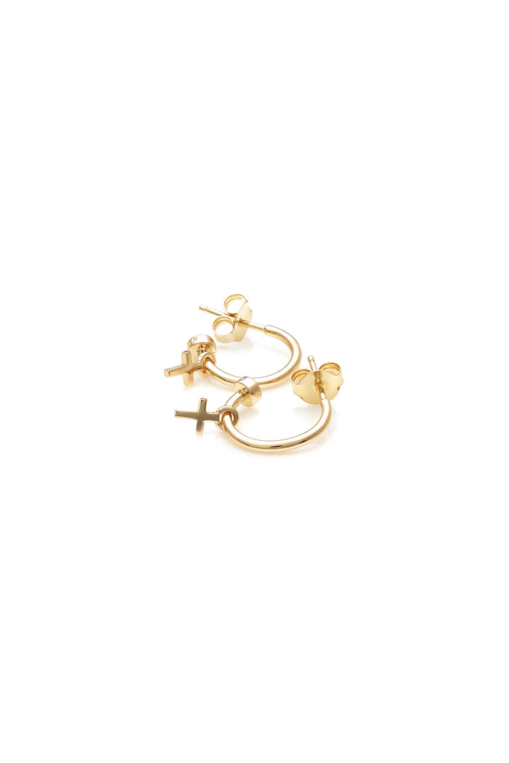 STOLEN CROSS ANCHOR SLEEPER - GOLD PLATED