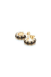 HALO CLUSTER EARRING ESPRESSO - 9kt GOLD