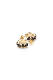 HALO CLUSTER EARRING ESPRESSO - 9kt GOLD