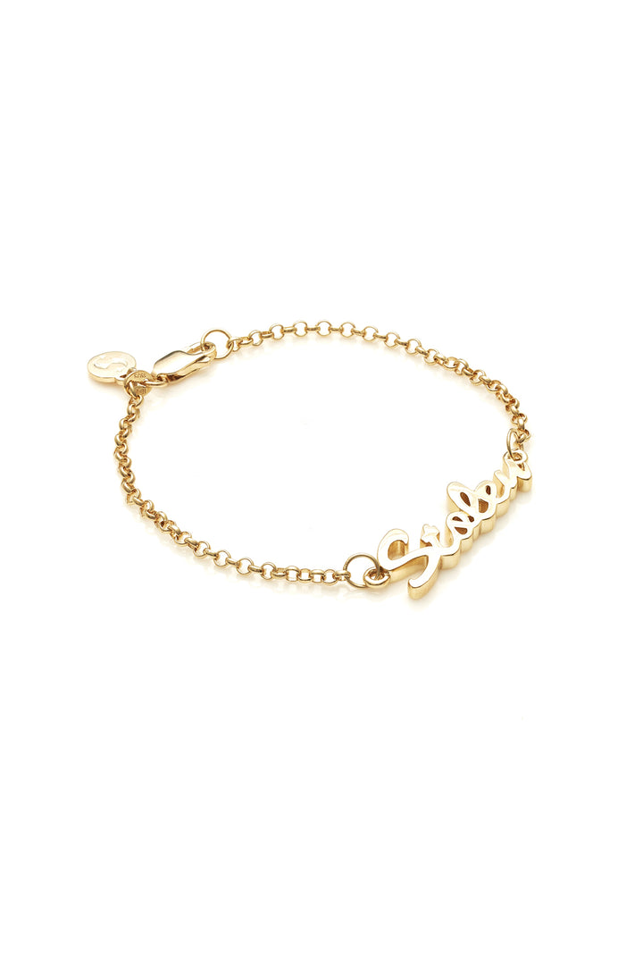 STOLEN SCRIPT BRACELET - GOLD PLATED