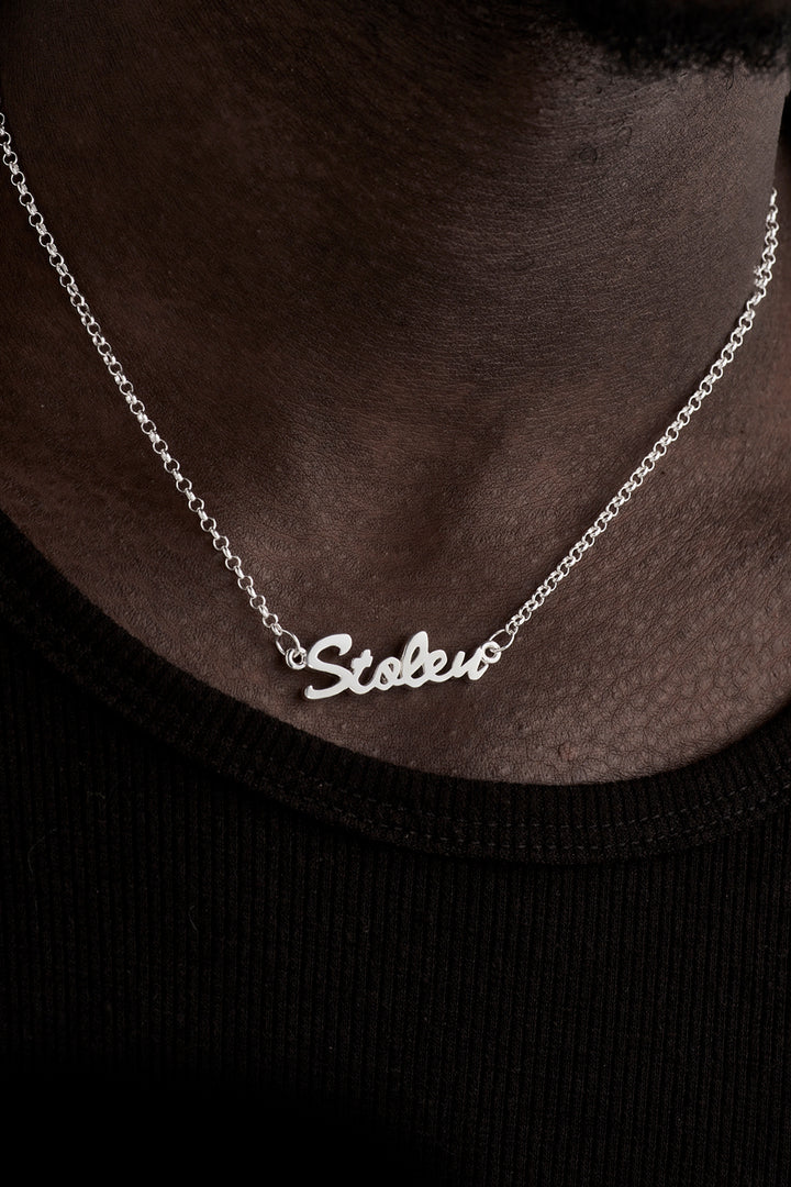 STOLEN SCRIPT NECKLACE