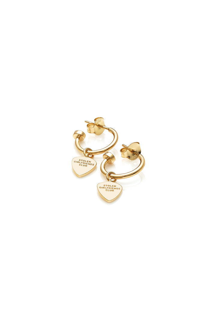 GUITAR PIC ANCHOR EARRINGS - 9K GOLD