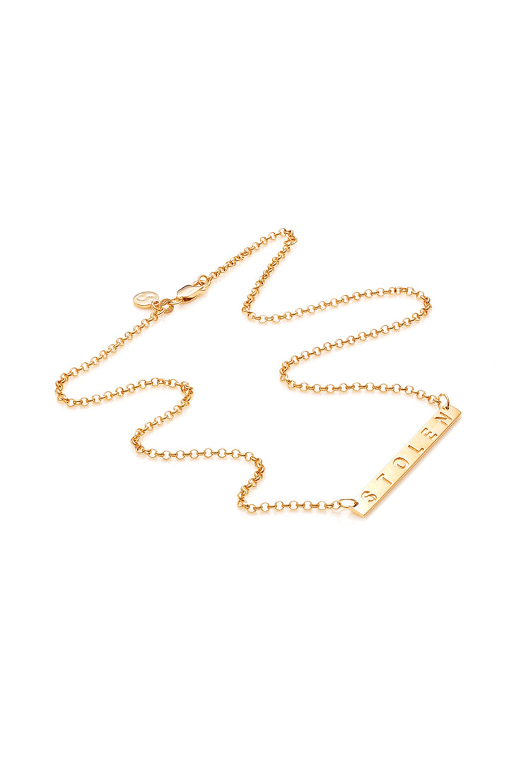 STOLEN PLANK NECKLACE - GOLD PLATED