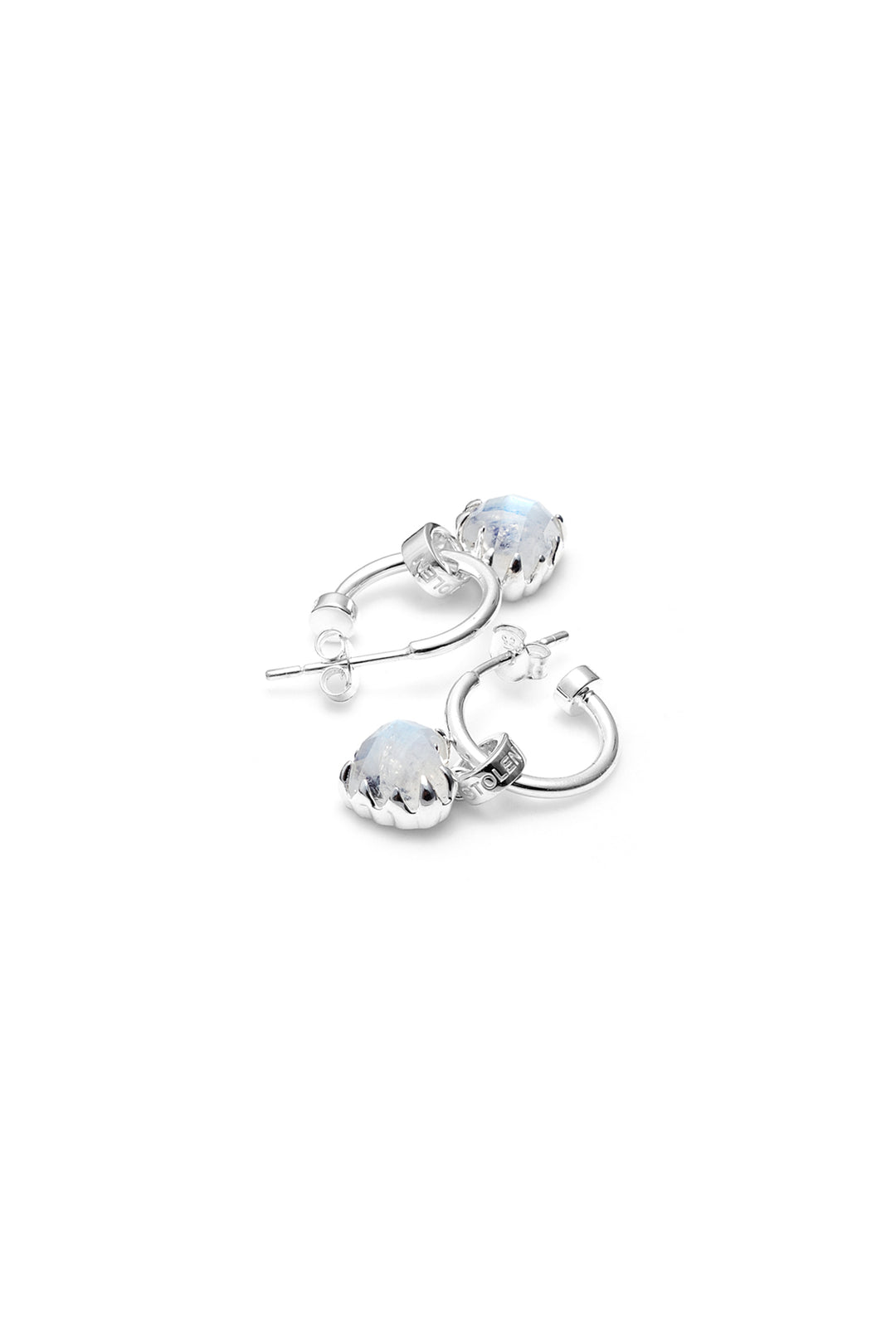 LOVE ANCHOR EARRING MOONSTONE