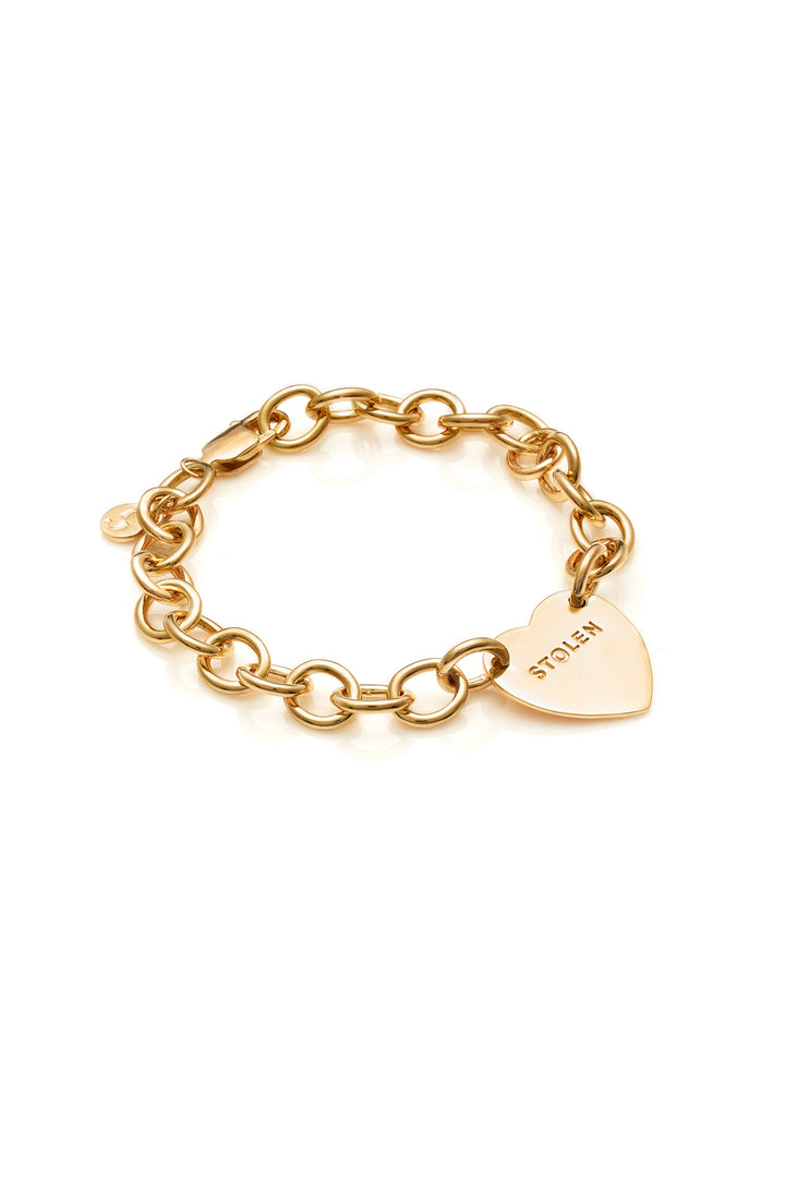 COLD HEART BRACELET - GOLD PLATED