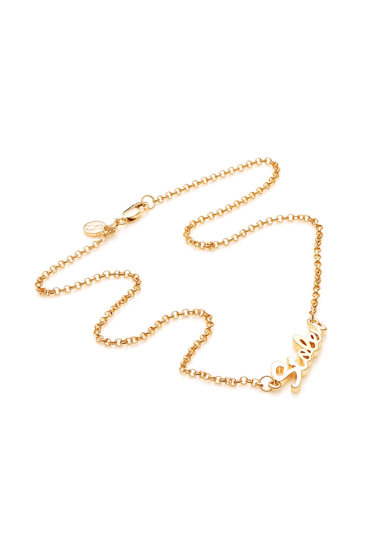 STOLEN SCRIPT NECKLACE - GOLD PLATED