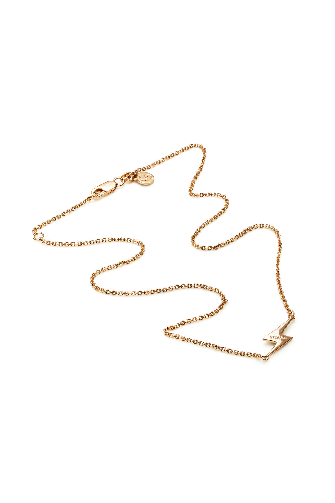 SIDE SHOCK NECKLACE - 9kt GOLD